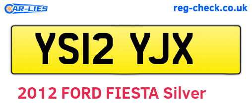 YS12YJX are the vehicle registration plates.