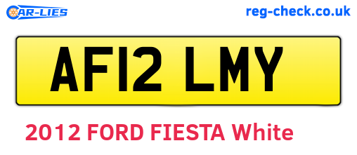 AF12LMY are the vehicle registration plates.