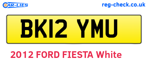 BK12YMU are the vehicle registration plates.