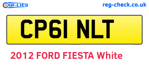 CP61NLT are the vehicle registration plates.