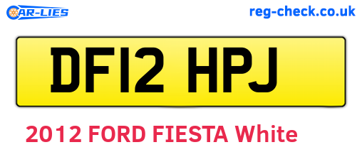 DF12HPJ are the vehicle registration plates.