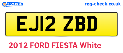 EJ12ZBD are the vehicle registration plates.