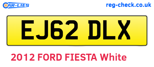 EJ62DLX are the vehicle registration plates.