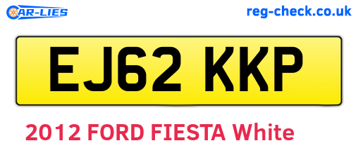 EJ62KKP are the vehicle registration plates.