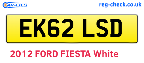 EK62LSD are the vehicle registration plates.