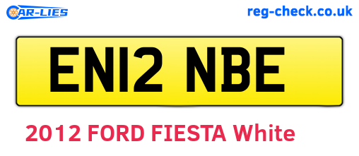 EN12NBE are the vehicle registration plates.