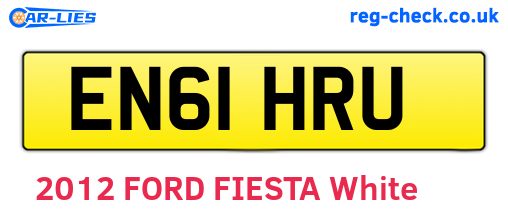 EN61HRU are the vehicle registration plates.