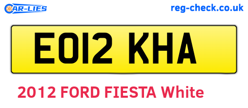 EO12KHA are the vehicle registration plates.