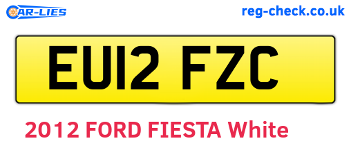 EU12FZC are the vehicle registration plates.