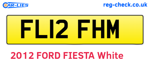 FL12FHM are the vehicle registration plates.