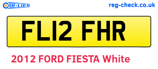 FL12FHR are the vehicle registration plates.