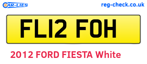 FL12FOH are the vehicle registration plates.