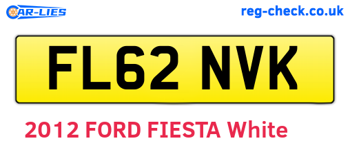 FL62NVK are the vehicle registration plates.