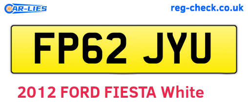 FP62JYU are the vehicle registration plates.