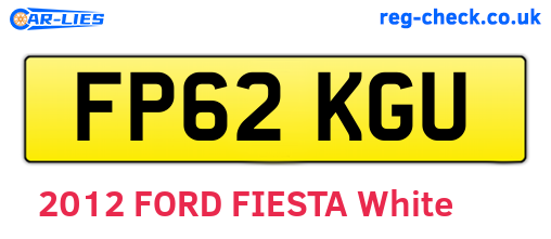 FP62KGU are the vehicle registration plates.