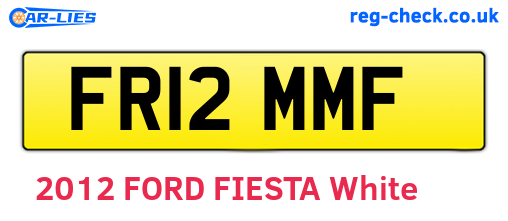 FR12MMF are the vehicle registration plates.