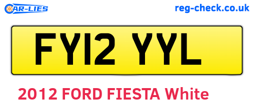 FY12YYL are the vehicle registration plates.