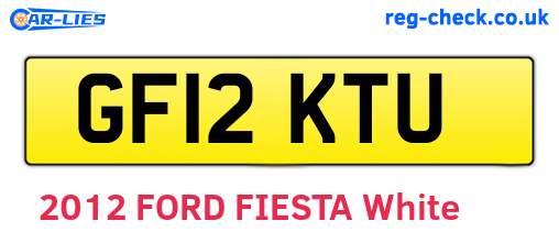 GF12KTU are the vehicle registration plates.