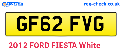GF62FVG are the vehicle registration plates.