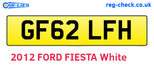 GF62LFH are the vehicle registration plates.