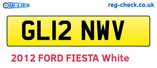 GL12NWV are the vehicle registration plates.