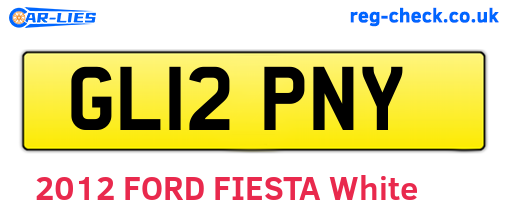 GL12PNY are the vehicle registration plates.
