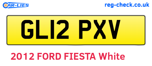GL12PXV are the vehicle registration plates.