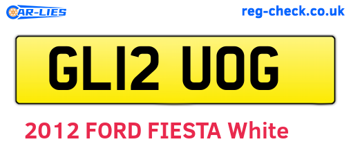 GL12UOG are the vehicle registration plates.