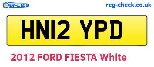 HN12YPD are the vehicle registration plates.