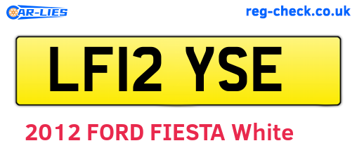 LF12YSE are the vehicle registration plates.