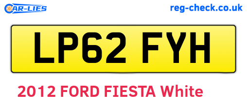 LP62FYH are the vehicle registration plates.