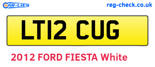 LT12CUG are the vehicle registration plates.