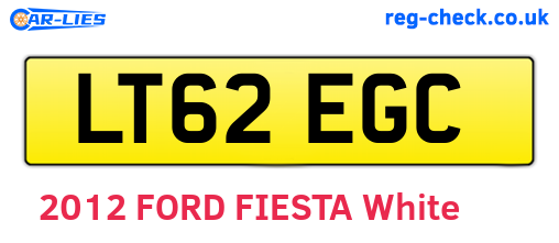 LT62EGC are the vehicle registration plates.