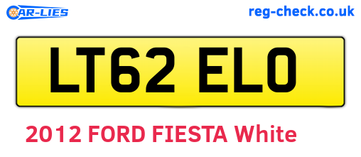 LT62ELO are the vehicle registration plates.