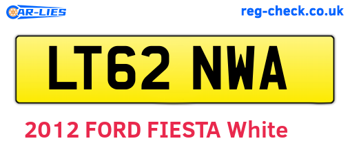 LT62NWA are the vehicle registration plates.