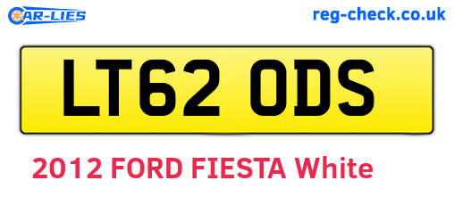 LT62ODS are the vehicle registration plates.