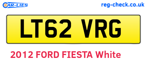 LT62VRG are the vehicle registration plates.