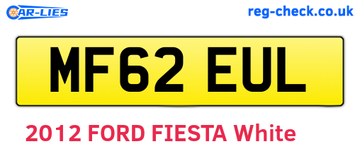 MF62EUL are the vehicle registration plates.