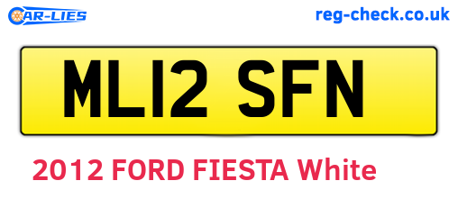 ML12SFN are the vehicle registration plates.