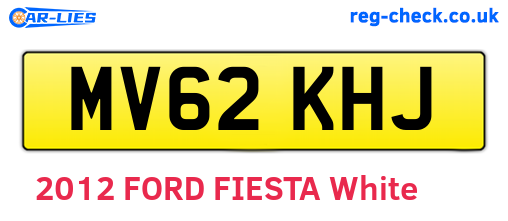 MV62KHJ are the vehicle registration plates.