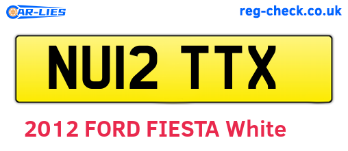 NU12TTX are the vehicle registration plates.