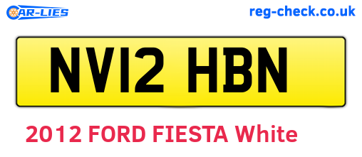 NV12HBN are the vehicle registration plates.