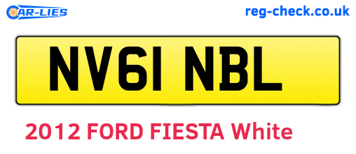 NV61NBL are the vehicle registration plates.