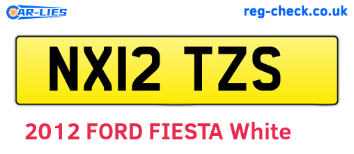 NX12TZS are the vehicle registration plates.