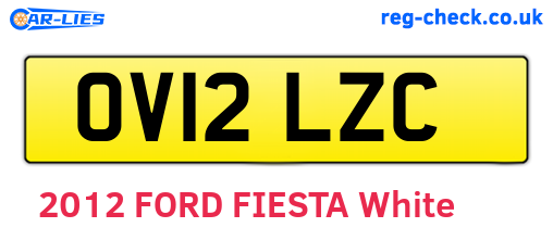 OV12LZC are the vehicle registration plates.