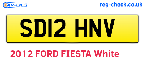 SD12HNV are the vehicle registration plates.