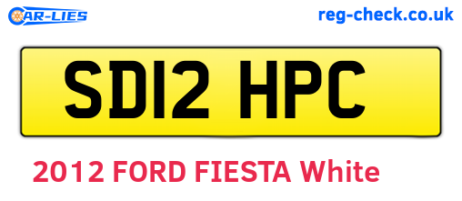 SD12HPC are the vehicle registration plates.