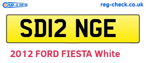 SD12NGE are the vehicle registration plates.