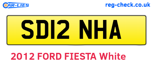SD12NHA are the vehicle registration plates.