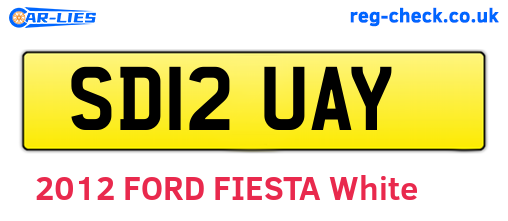 SD12UAY are the vehicle registration plates.